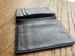 Montblanc Portapassaporto Pelle Nera Vintage