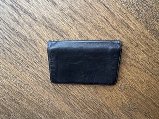 Montblanc Portapassaporto Pelle Nera Vintage