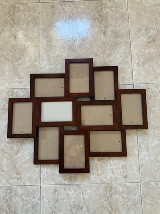 Conjunto Marcos de Fotos Madera Oscura