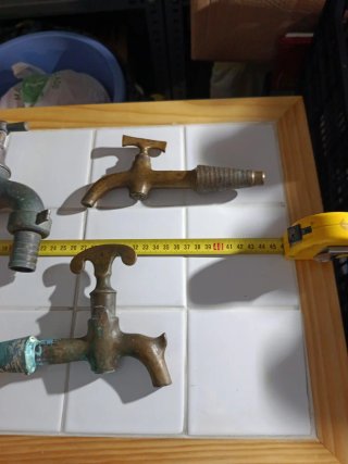 Lote de 3 grifos antiguos