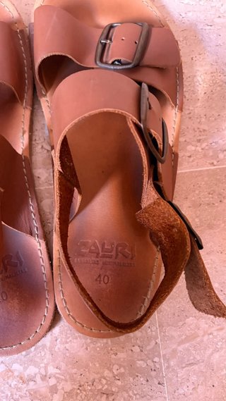 Barefoot Sandalias Zauri Piel Marrón Hebilla