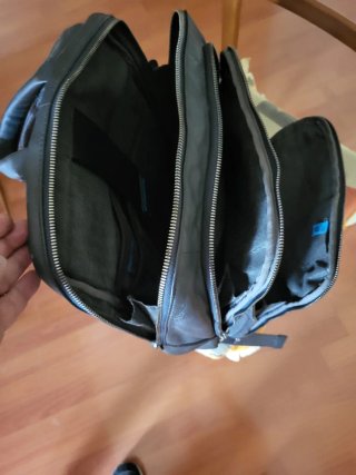 Zaino Piquadro Pelle Grigio Scuro