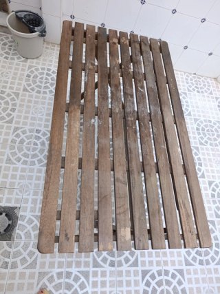 Mesa extensible exterior madera y metal