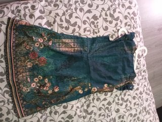 Vestido estampado floral verde