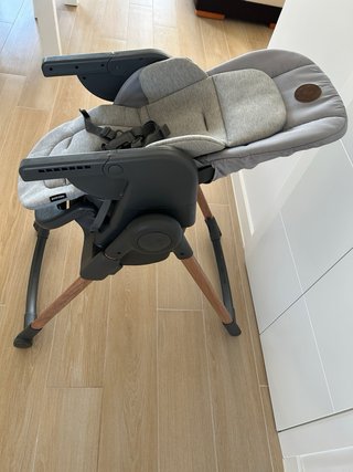 Trona evolutiva MAXICOSI gris y madera