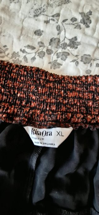 Falda corta volantes cintura elástica T XL vintage