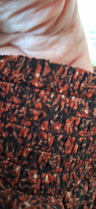 Falda corta volantes cintura elástica T XL vintage