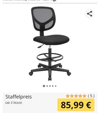 Silla de oficina Songmics