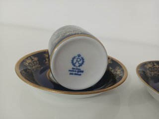 Coppia Tazzine Caffè Reichenbach Echt Kobalt