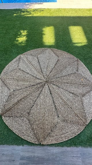 Tres Alfombras de yute para eventos