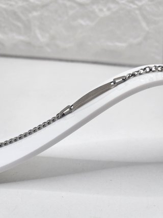 Bracciale per Bambini in Acciaio Chirurgico con Incisione