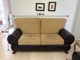 Sofá vintage 2 plazas 1.80m