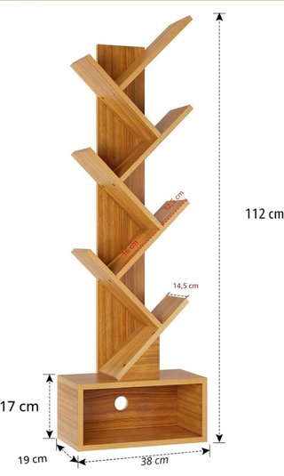 Estantería árbol de madera