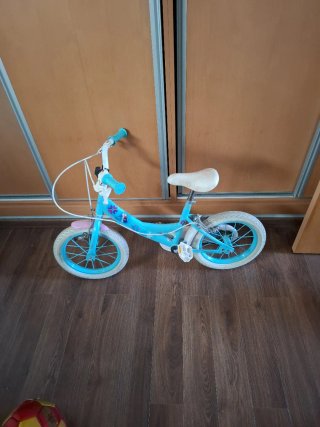 Bicicleta infantil azul frozen