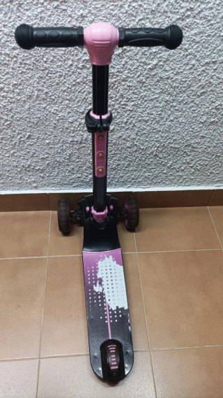Patinete infantil 3 ruedas con luces