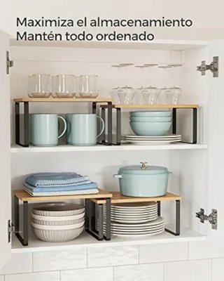 Set 2 Estantes Especiero SONGMICS KCS02NB