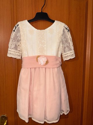 Vestido ceremonia tul rosa Lilus (5 años)