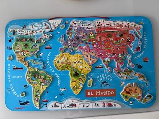 Puzzle Magnético Mapa Mundi Janod