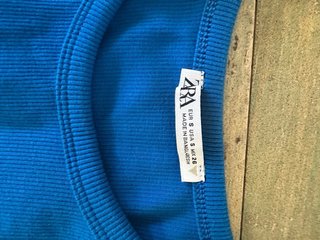Abito Zara con cut-out blu