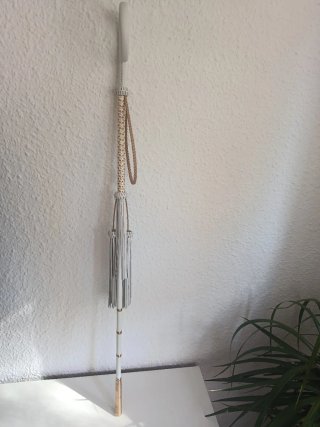 Bastón de fibra 12mm piel, virola, anillos