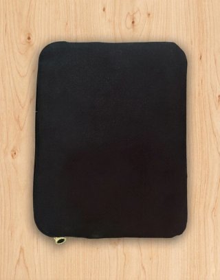 Pochette Alitalia Nera con Fascia Cuoio