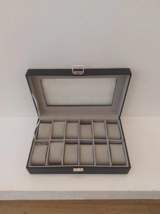 Scatola porta orologi 12 posti