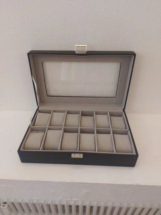Scatola porta orologi 12 posti