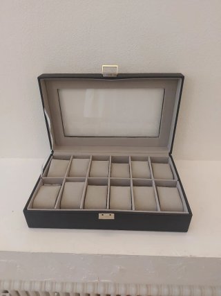 Scatola porta orologi 12 posti