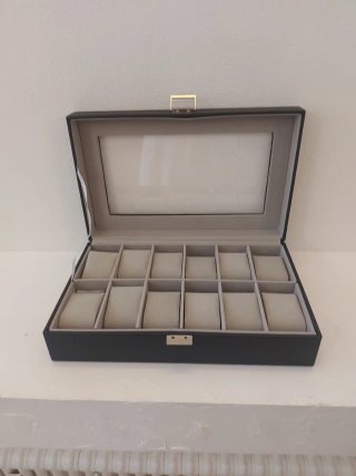 Scatola porta orologi 12 posti
