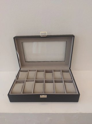 Scatola porta orologi 12 posti