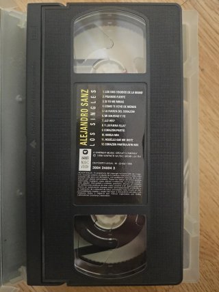 VHS Alejandro Sanz Los Singles