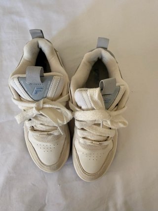 Zapatillas Fila Corda Beige y Azules