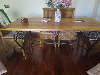 Juego 6 sillas comedor enea y madera