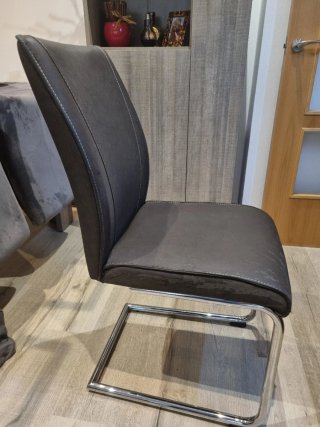 4 Sillas Comedor Funda Cuero Sintético