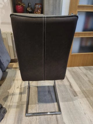 4 Sillas Comedor Funda Cuero Sintético