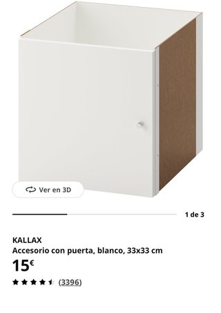 Cajón IKEA KALLAX Blanco