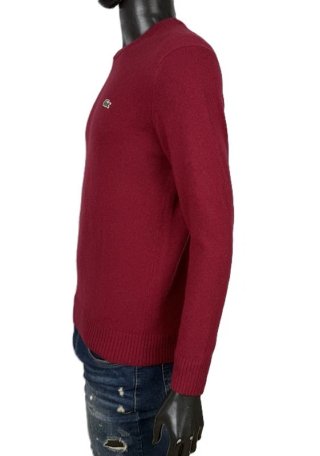 Maglione Lacoste Uomo Lana Rosso Taglia S