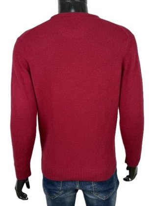 Maglione Lacoste Uomo Lana Rosso Taglia S