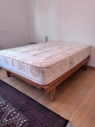 Somier Futón Madera con Cajón 180x 135