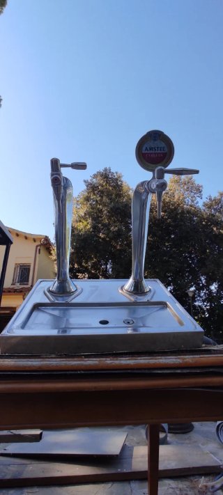 Surtidor Cerveza Doble Cromado