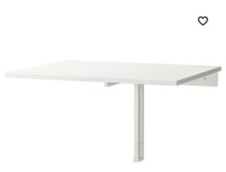 Mesa abatible de pared blanca