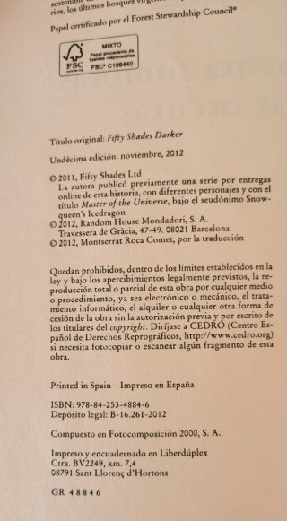 Cincuenta sombras más oscuras