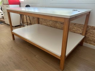 Mesa de estudio/taller 200x120 cm.