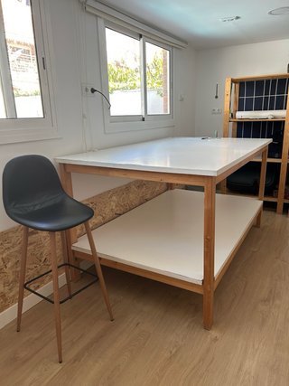 Mesa de estudio/taller 200x120 cm.