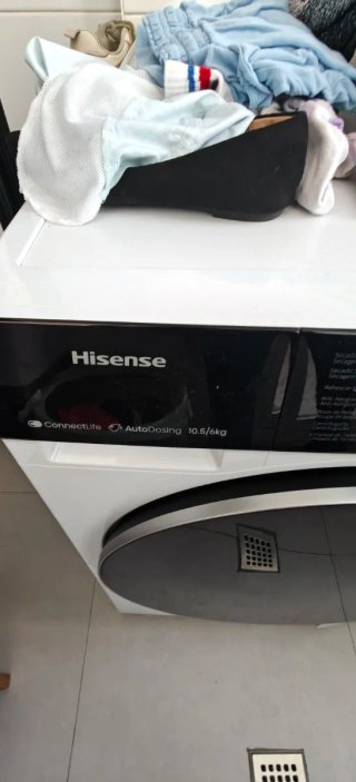 Lavadora Hisense AutoDosing 10.5kg