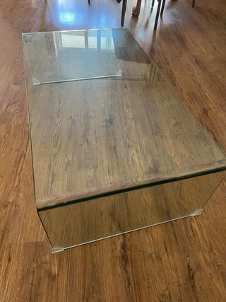 Mesa de centro cristal templado