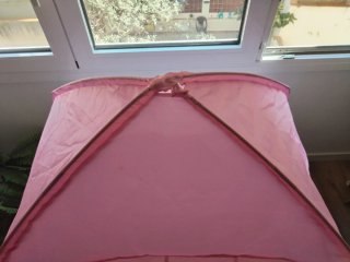 Casita Infantil Plegable Rosa 130x100x130