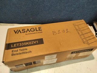 Mesa Auxiliar con Multienchufe 3 Estantes VASAGLE LET335K02