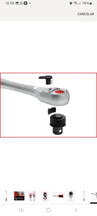 Carraca telescópica KS Tools Monster 1/2" 950 Nm