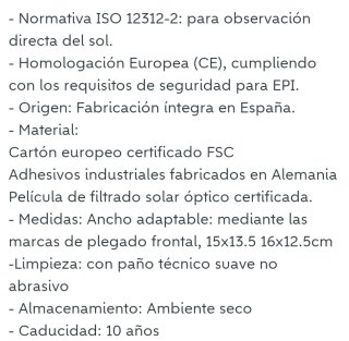 Gafas de sol wclipse Hawkers homologadas